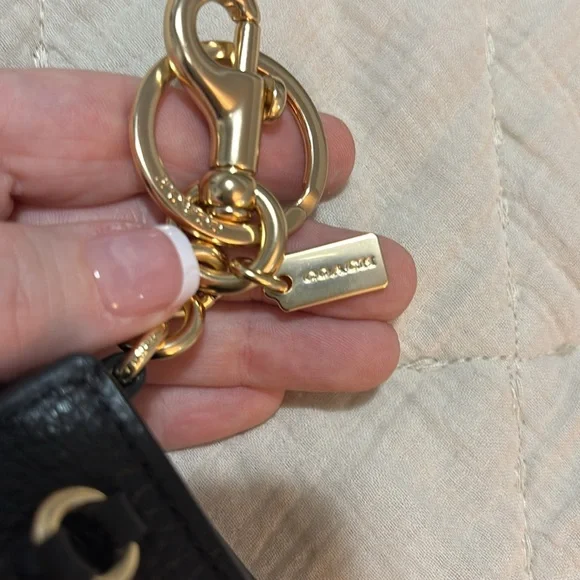 Coach Black Mini Bag Keychain - Picture 2 of 3